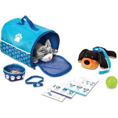 Melissa & Doug Niebieski Zestaw Podróżny dla Zwierząt - Zabawka Melissa & Doug Niebieski Zestaw Podróżny dla Zwierząt - Zabawka