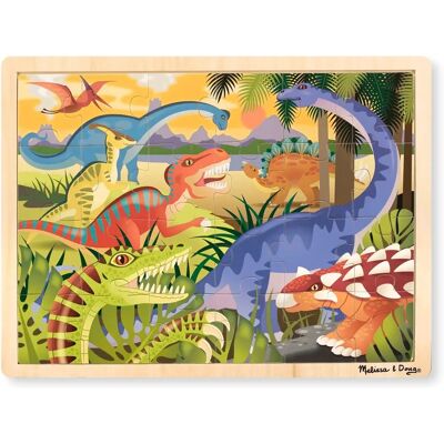 Puzzle de Dinosaure Melissa & Doug - 24 pièces en bois Puzzle de Dinosaure Melissa & Doug - 24 pièces en bois