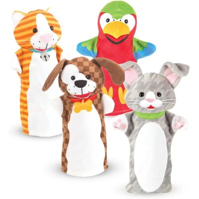 Marionette a Mano Melissa & Doug - Set di 4 - Giochi di Ruolo Marionette a Mano Melissa & Doug - Set di 4 - Giochi di Ruolo