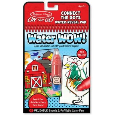 Melissa & Doug - Water Wow! Reusable Water-Reveal Activity Pad - Connect Melissa & Doug - Water Wow! Reusable Water-Reveal Activity Pad - Connect