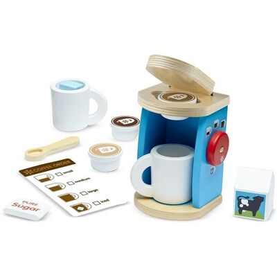 Melissa & Doug Ensemble de Café en Bois - Set Café - Publicité Melissa & Doug Ensemble de Café en Bois - Set Café - Publicité