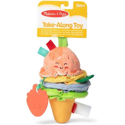Melissa & Doug Ice Cream Take-Along Clip-On Infant Toy - Early Develop Melissa & Doug Ice Cream Take-Along Clip-On Infant Toy - Early Develop