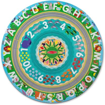 Puzzle au Sol Melissa & Doug Côte Rond - 48 Pièces Puzzle au Sol Melissa & Doug Côte Rond - 48 Pièces