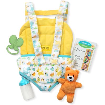 Melissa & Doug - Mine to Love Carrier Play Set - Toy Bear - Bottle - Doll playset Melissa & Doug - Mine to Love Carrier Play Set - Toy Bear - Bottle - Doll playset