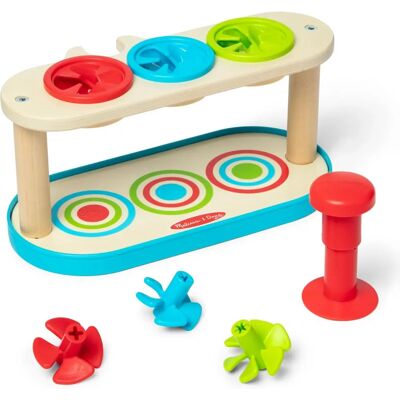 Melissa & Doug Match & Push Spin Top - Toy for 2+ years - FSC Melissa & Doug Match & Push Spin Top - Toy for 2+ years - FSC