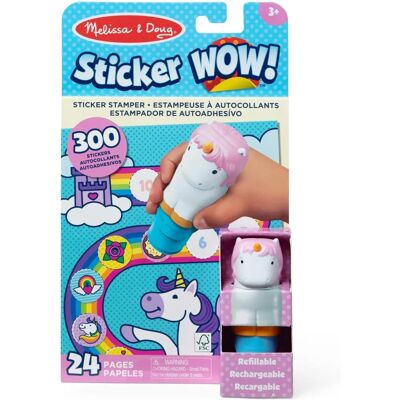 Melissa & Doug Unicorn Sticker Stamper & Activity Pad - Sticker Wow! Melissa & Doug Unicorn Sticker Stamper & Activity Pad - Sticker Wow!