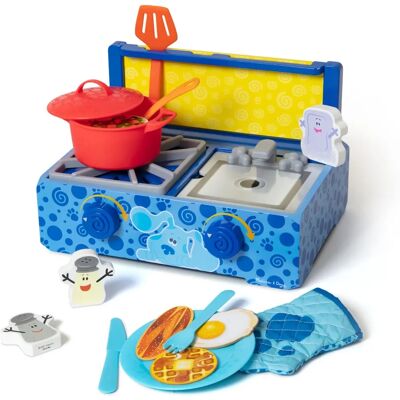 Melissa & Doug Multicolour Blue's Clues & You Ensemble de Cuisine en Bois - Jeu de Cuisine en Bois - Publicité Melissa & Doug Multicolour Blue's Clues & You Ensemble de Cuisine en Bois - Jeu de Cuisine en Bois - Publicité