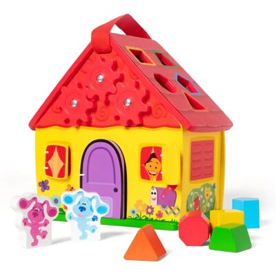 Melissa & Doug Blå's Formsortering Trähus - Lärorikt leksak Melissa & Doug Blå's Formsortering Trähus - Lärorikt leksak