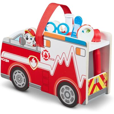 Melissa & Doug Wielokolorowy Drewniany Zestaw Ratunkowy Paw Patrol Marshalla Melissa & Doug Wielokolorowy Drewniany Zestaw Ratunkowy Paw Patrol Marshalla
