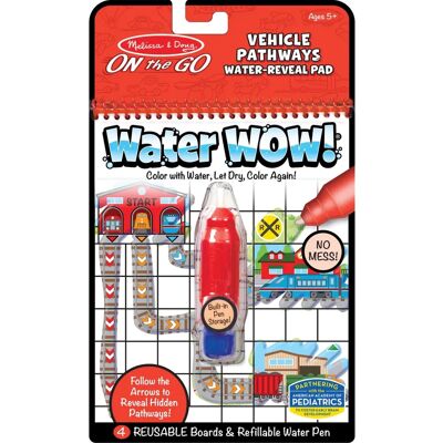 Melissa & Doug Water Wow - Vehicle Pathways Water-Reveal Pad - Water Drawing Pad Melissa & Doug Water Wow - Vehicle Pathways Water-Reveal Pad - Water Drawing Pad