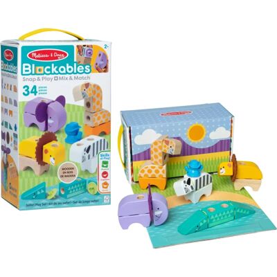 Melissa & Doug Blockables Safari Play Set - Play Set Melissa & Doug Blockables Safari Play Set - Play Set