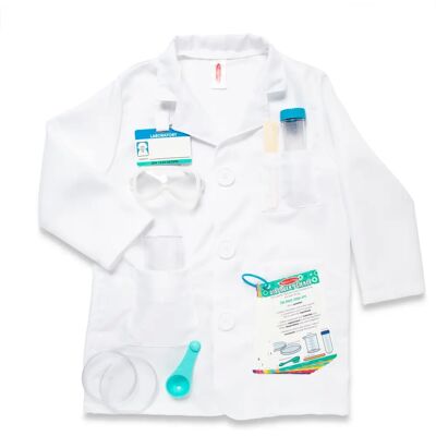 Ensemble de Jeu Scientifique Melissa & Doug - Costume et Kit d'Expériences pour Enfants 3+ Ensemble de Jeu Scientifique Melissa & Doug - Costume et Kit d'Expériences pour Enfants 3+