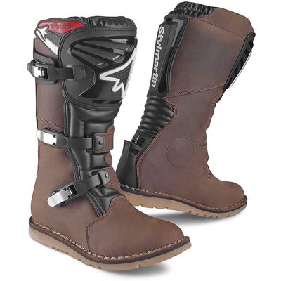 Botas de motocicleta Stylmartin Impact RS - Impermeables, Transpirables, Marrón Botas de motocicleta Stylmartin Impact RS - Impermeables, Transpirables, Marrón