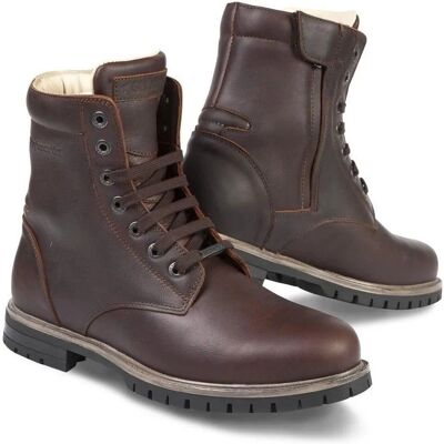 Botas de motocicleta Stylmartin Ace - Cuero de grano completo, Marrón, Unisex Botas de motocicleta Stylmartin Ace - Cuero de grano completo, Marrón, Unisex