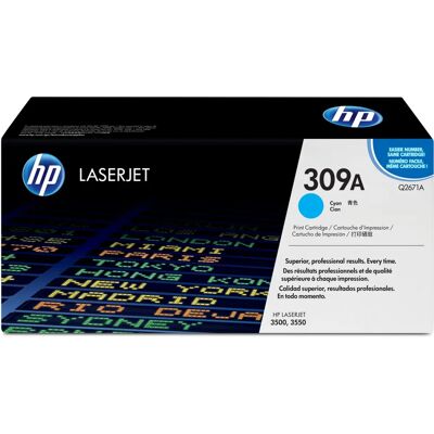 HP - Q2671A - Cyan - HP Color LaserJet 3500/3500n/3550/3550n - Tonerpatrone HP - Q2671A - Cyan - HP Color LaserJet 3500/3500n/3550/3550n - Tonerpatrone