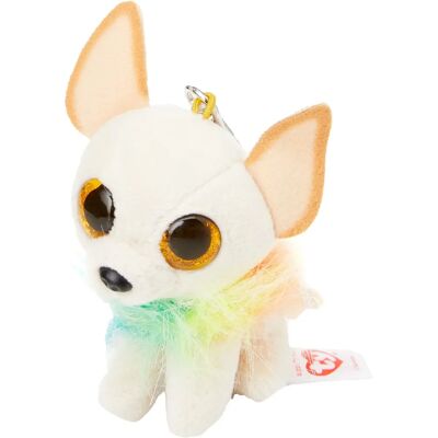 Ty Chewey Rainbow Fur Key Clip - Travel Accessory Ty Chewey Rainbow Fur Key Clip - Travel Accessory