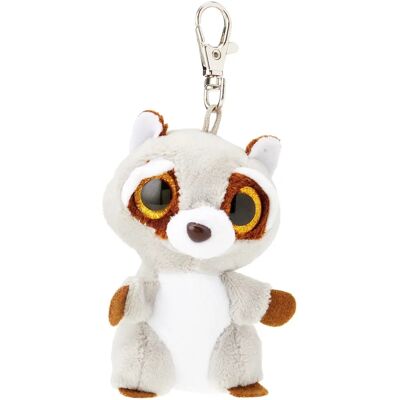 Porte-clés Oakie Raton laveur Ty - Peluche grise douce - 7cm - Publicité Porte-clés Oakie Raton laveur Ty - Peluche grise douce - 7cm - Publicité