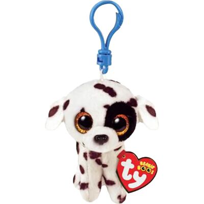 Ty Luther plüss kutya kulcstartó - 10cm - Beanie Boos stílus Ty Luther plüss kutya kulcstartó - 10cm - Beanie Boos stílus