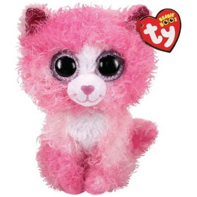 Ciuccio di peluche TY Reagan Gatto Rosa - 24cm - Unisex Ciuccio di peluche TY Reagan Gatto Rosa - 24cm - Unisex