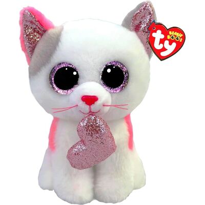 Ty Milena Chat Blanc Saint-Valentin - Peluche - Publicité Ty Milena Chat Blanc Saint-Valentin - Peluche - Publicité
