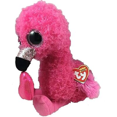 Ty Flamant Rose en Peluche - Jouet de Collection - Publicité Ty Flamant Rose en Peluche - Jouet de Collection - Publicité