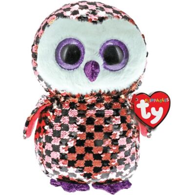 TY Sequins Réversibles Checks Hibou Beanie Buddy - Moyen - Jouet en Peluche - Publicité TY Sequins Réversibles Checks Hibou Beanie Buddy - Moyen - Jouet en Peluche - Publicité