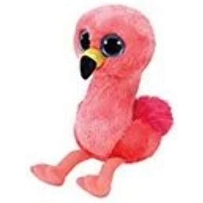 TY Beanie Boo Gilda - Fenicottero con Glitter agli Occhi - Peluche TY Beanie Boo Gilda - Fenicottero con Glitter agli Occhi - Peluche