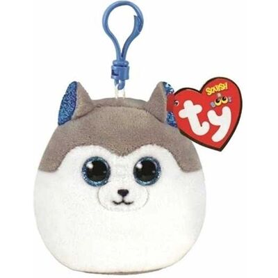 Ty TY39562-NC - Pendentif - Blanc/Gris - Husky Squishy Beanie - Publicité Ty TY39562-NC - Pendentif - Blanc/Gris - Husky Squishy Beanie - Publicité