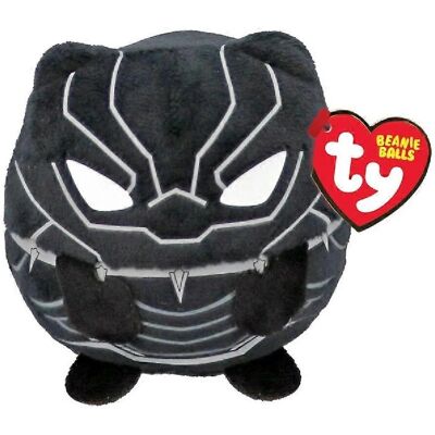 Ty Black Panther Marvel Beanie Balls - Soft Plush Childrens Toy Ty Black Panther Marvel Beanie Balls - Soft Plush Childrens Toy