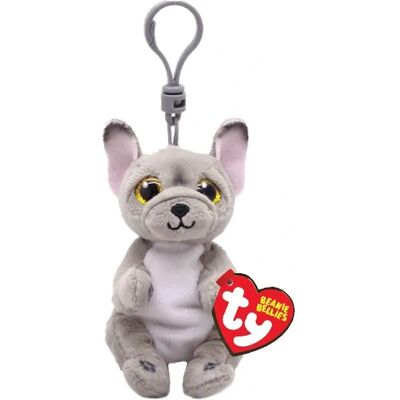 Ty Wilfred Dog Key Clip - Key Chain - Soft Plush - 10cm Ty Wilfred Dog Key Clip - Key Chain - Soft Plush - 10cm