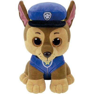 Peluches Ty Chase - Paw Patrol - Publicité Peluches Ty Chase - Paw Patrol - Publicité