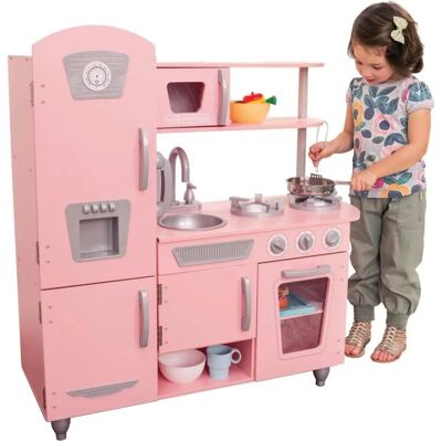 KID KRAFT Vintage Lekfull Rosa - Barnlek Köksset KID KRAFT Vintage Lekfull Rosa - Barnlek Köksset