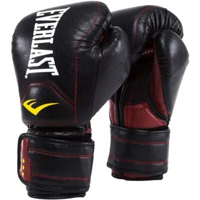Gants de Muay Thai Elite Everlast - Noir 12 oz - Publicité Gants de Muay Thai Elite Everlast - Noir 12 oz - Publicité