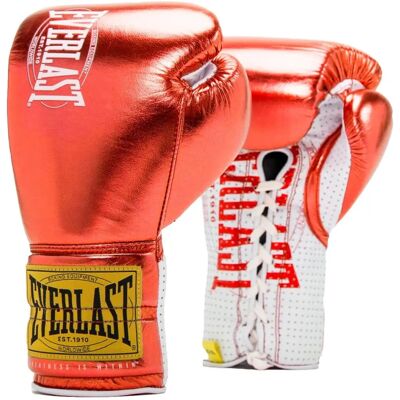Guanti da Combattimento Everlast 1910 Pro Fight Rosso - Guanti da boxe Guanti da Combattimento Everlast 1910 Pro Fight Rosso - Guanti da boxe