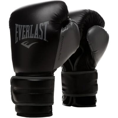 Everlast PowerLock2 Trainingshandschuhe Schwarz/Grau 12 Unzen - Trainingshandschuhe Everlast PowerLock2 Trainingshandschuhe Schwarz/Grau 12 Unzen - Trainingshandschuhe