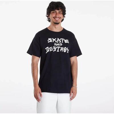 Tricou negru Skate & Destroy Thrasher - Unisex L Tricou negru Skate & Destroy Thrasher - Unisex L