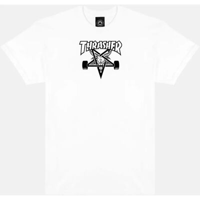 Tricou alb cu mânecă scurtă Thrasher - Tricou Tricou alb cu mânecă scurtă Thrasher - Tricou