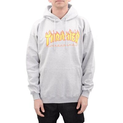Thrasher Flame Hoodie - grau Thrasher Flame Hoodie - grau