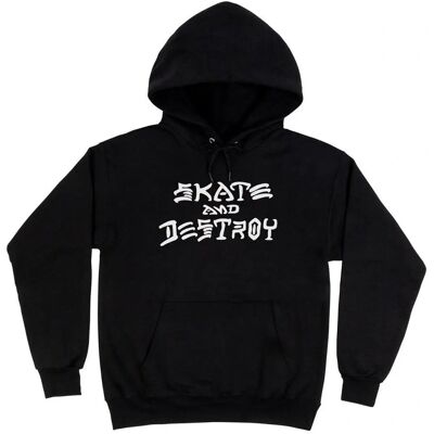 Thrasher Model M Hanorac cu Glugă Negru Thrasher Model M Hanorac cu Glugă Negru