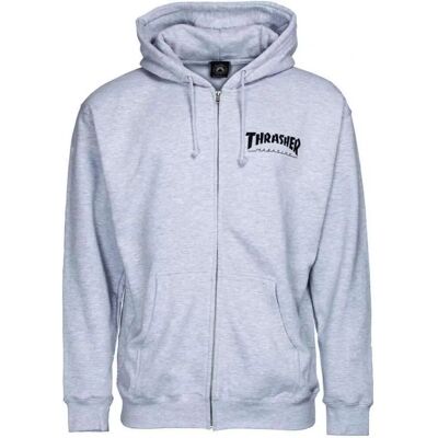 Hanorac cu fermoar și glugă Thrasher L - Gri Hanorac cu fermoar și glugă Thrasher L - Gri