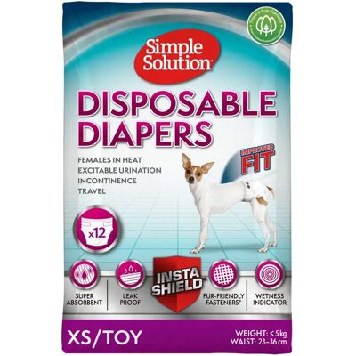 Simple Solution Hundebrina - Ekstra Small - Pakke med 12 Simple Solution Hundebrina - Ekstra Small - Pakke med 12