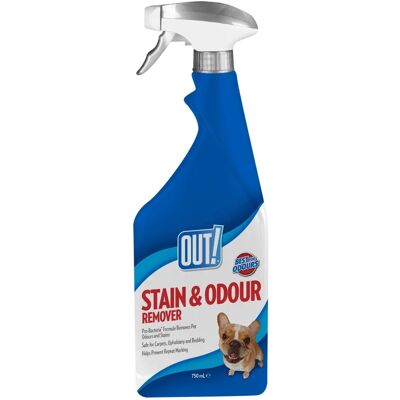 OUT! Husdjursfläckar & luktborttagare - 750 ml OUT! Husdjursfläckar & luktborttagare - 750 ml