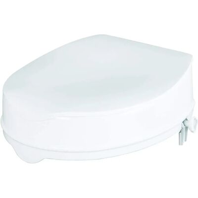 Homecraft Savanah Raised Toilet Seat - Toilet Seat, White, 4 Inch, Lock Homecraft Savanah Raised Toilet Seat - Toilet Seat, White, 4 Inch, Lock