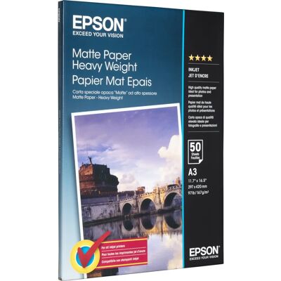 Epson Schweres Mattpapier - A3 Druckerpapier Epson Schweres Mattpapier - A3 Druckerpapier