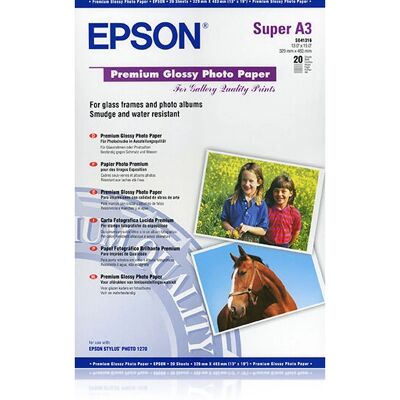 Epson Premium Glanset Foto Papir A3+ - Fotopapir - Glanset Epson Premium Glanset Foto Papir A3+ - Fotopapir - Glanset