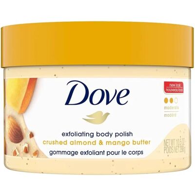 Gommage Corporel Dove Amandes Mangue 298 g - Publicité Gommage Corporel Dove Amandes Mangue 298 g - Publicité