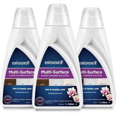Detergente MultiSurface Bissell - Confezione da 3 x 1L - Pulitore Multi-Superficie Detergente MultiSurface Bissell - Confezione da 3 x 1L - Pulitore Multi-Superficie