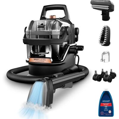Bissell SpotClean Hydrosteam - Black - Cylinder Steam Cleaner Bissell SpotClean Hydrosteam - Black - Cylinder Steam Cleaner