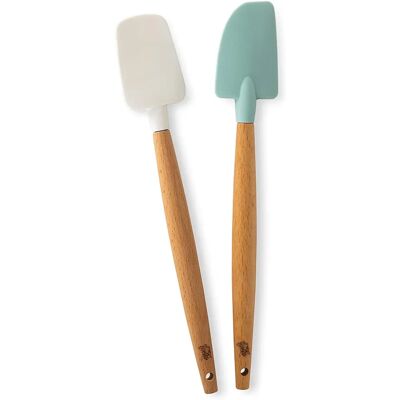 Nordic Ware Mini Spatula Sett - Tre håndtak, silikon, 2 stk Nordic Ware Mini Spatula Sett - Tre håndtak, silikon, 2 stk