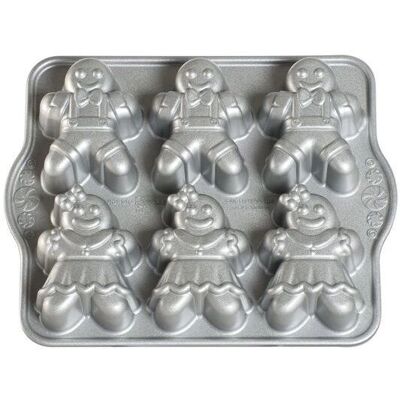 Nordic Ware Gingerbread Kids Cakelet Pan Silver - Cakelet Pan Nordic Ware Gingerbread Kids Cakelet Pan Silver - Cakelet Pan